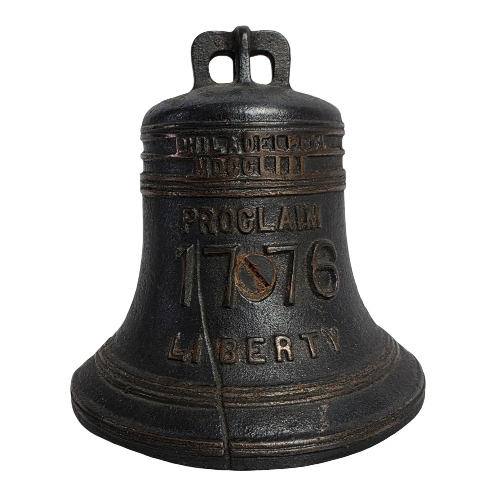 1776-1926 Centennial Vintage Cast Metal Proclaim Liberty Bell Bank Heavy USA 1776-1926 Centennial Vintage Cast Metal Proclaim Liberty Bell Bank Heavy USA