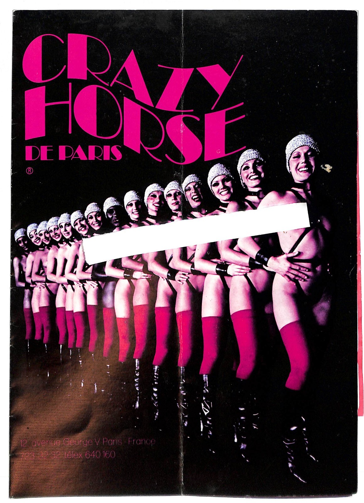 Crazy Horse Paris 1981 Burlesque Cabaret Dancing Performance Program Scarce