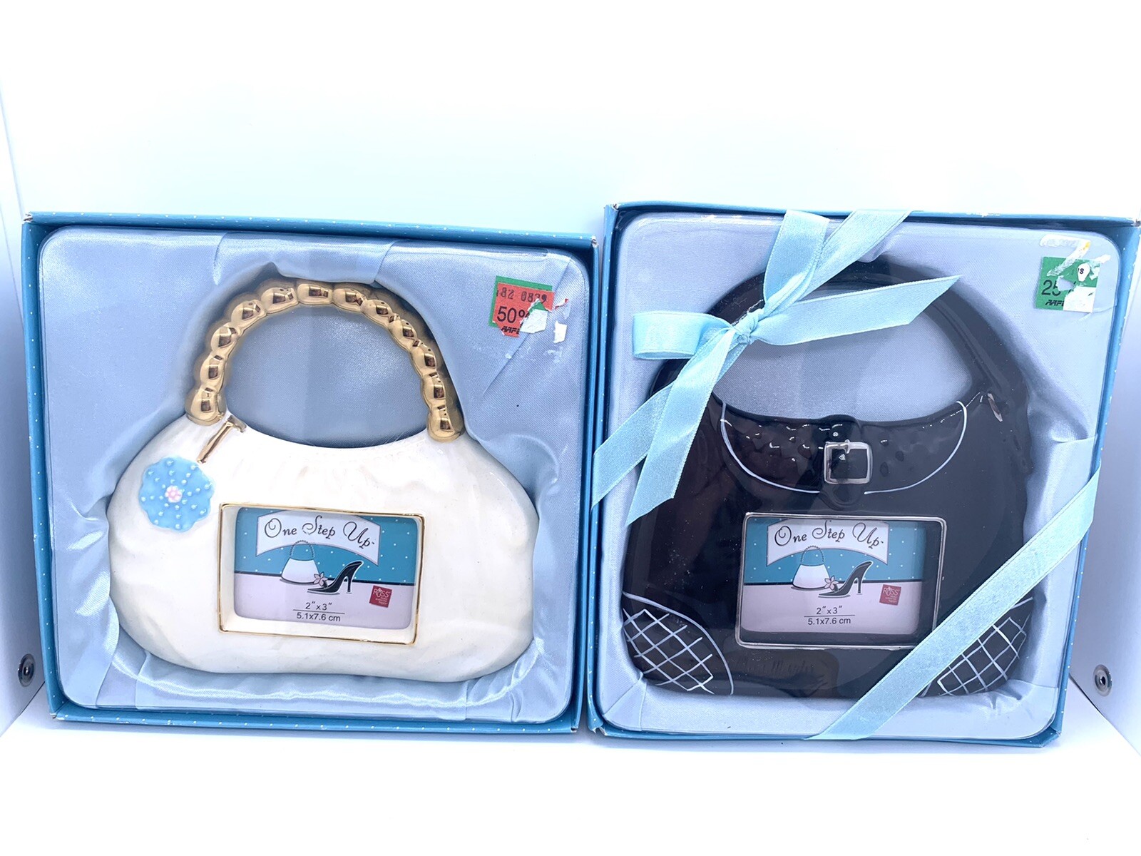 Vintage Russ Berrie and Co One Step Up Purse Picture Frames Y2K NIB lot of 2