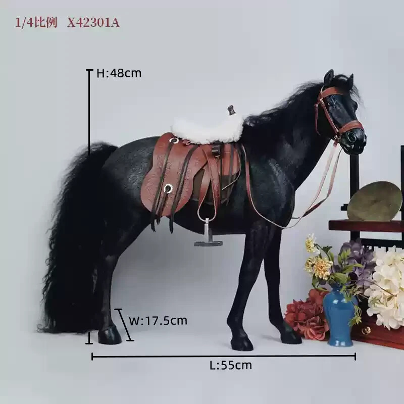 Jxk 1/4 Horse Animal Resin Statue Dutch Warmblood Scene Model No Characters 2025