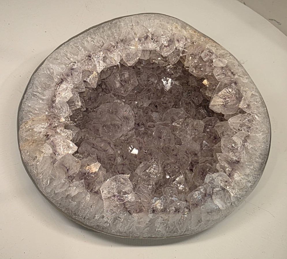 1827g 4lb Natural Light Amethyst Geode Cluster Specimen Raw Crystal Cave