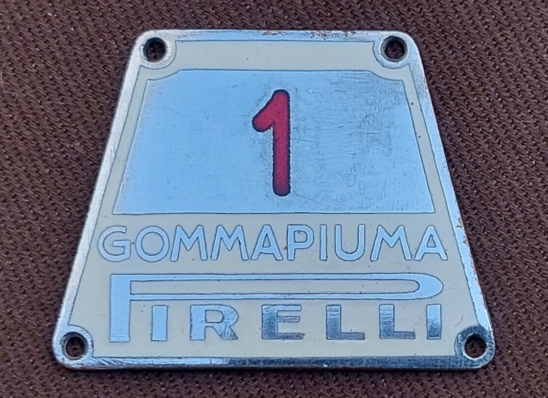 AUTOMOTIVE BADGE FOAM PIRELLI BODYWORK ADVERTISING PIN