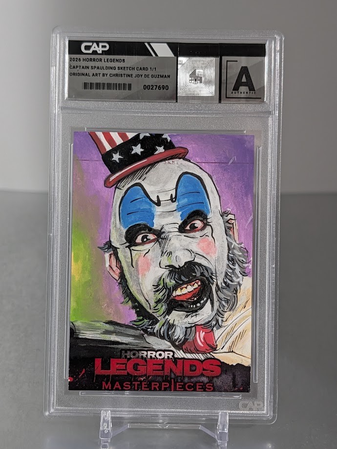 Horror Legends Masterpieces Sketch Card 1/1 Captain Spaulding Signed Guzman