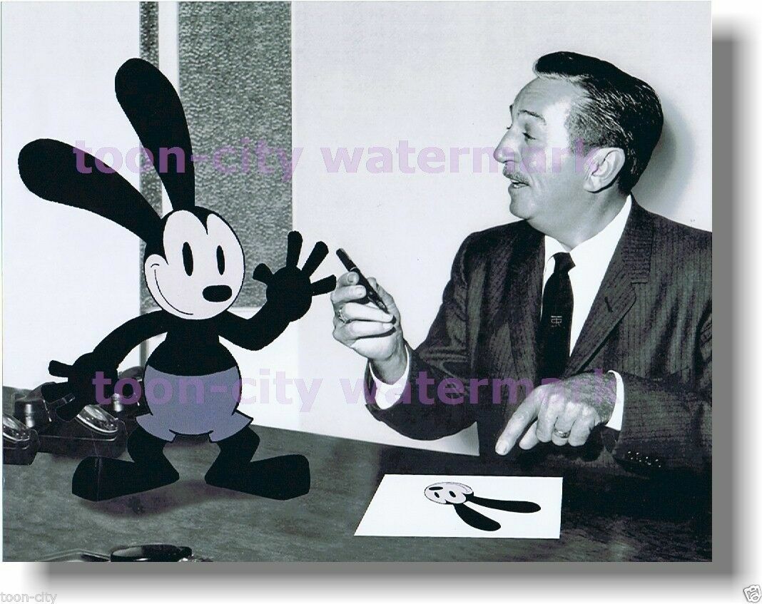 ⭕ Oswald the Lucky Rabbit Black & White NEW 8 x 10 Photograph Walt Disney ⭕ Oswald the Lucky Rabbit Black & White NEW 8 x 10 Photograph Walt Disney