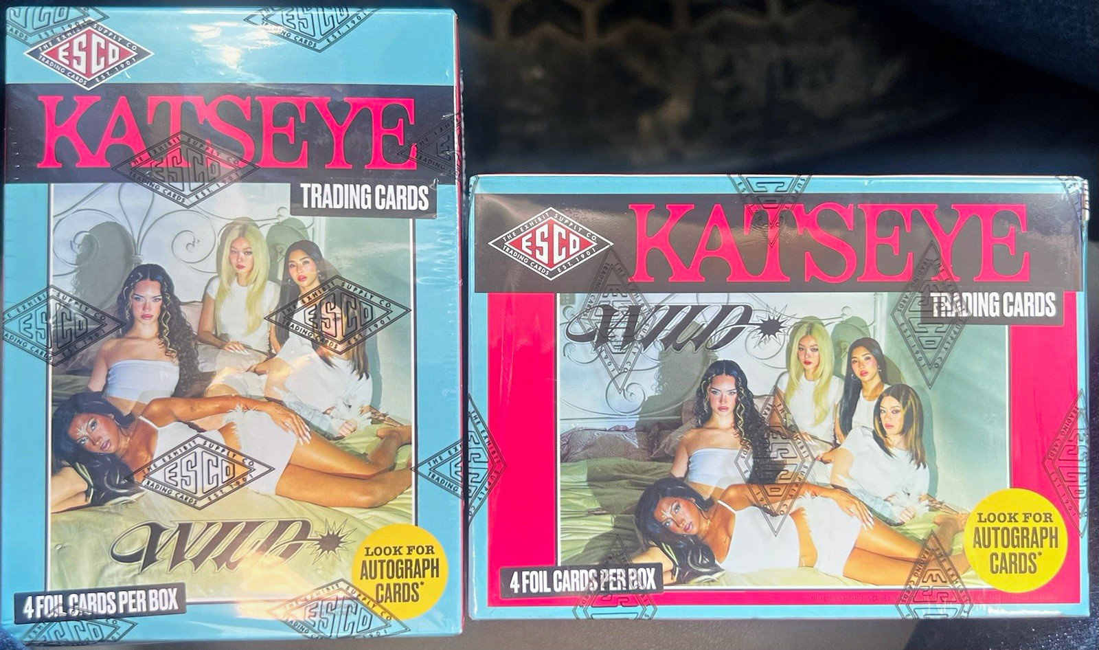 ESCO KATSEYE 2024 Non-Sport Trading Cards Sealed Box - 4 Foil Cards - EACH