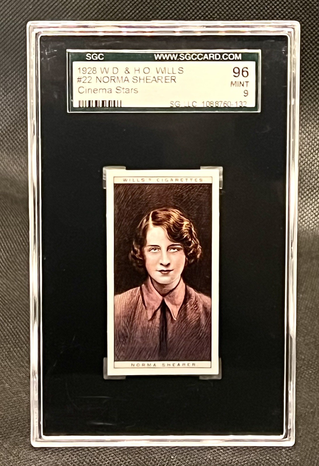 1928 WD & HO Wills #22 Norma Shearer Cinema Stars SGC 9 Mint 1928 WD & HO Wills #22 Norma Shearer Cinema Stars SGC 9 Mint