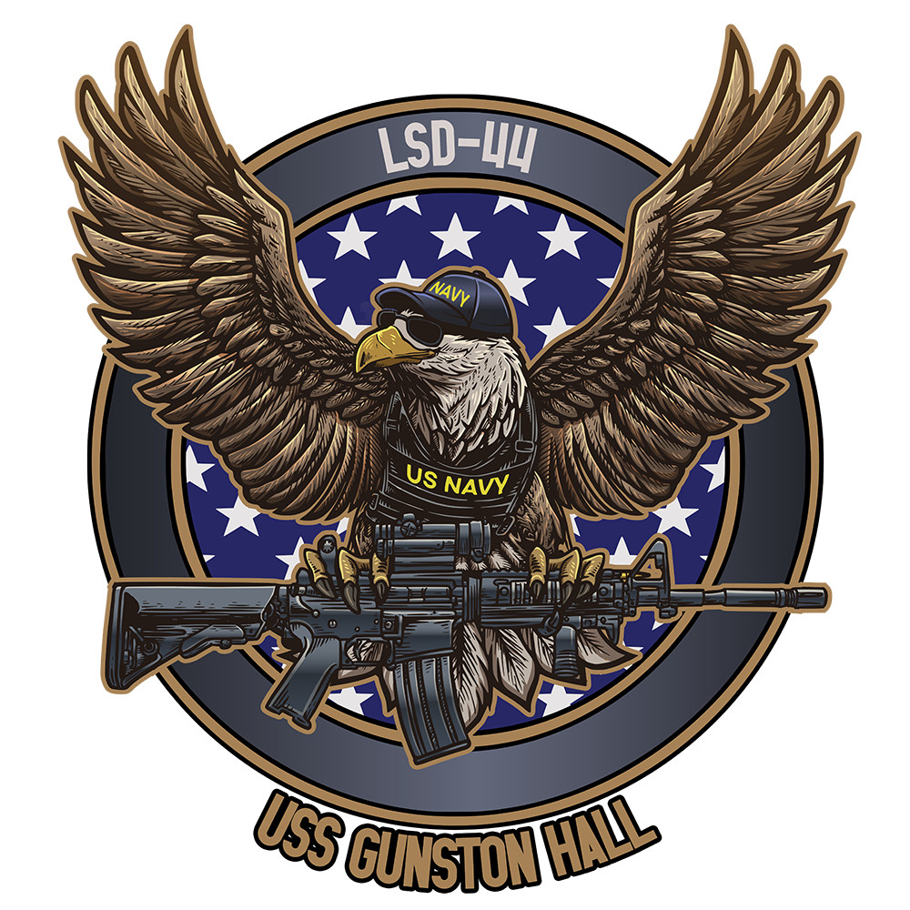 USS Gunston Hall Decal - Prior Service Decal - Military Graphics - 4