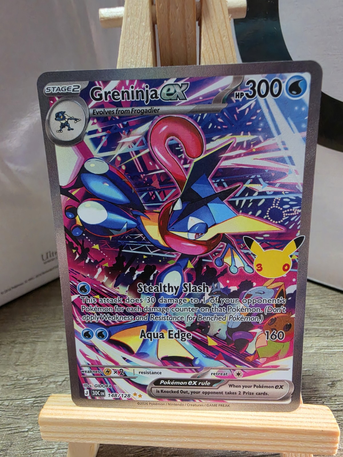 Pokémon TCG Greninja EX Special Illustration Rare 30th Celebration 148/128
