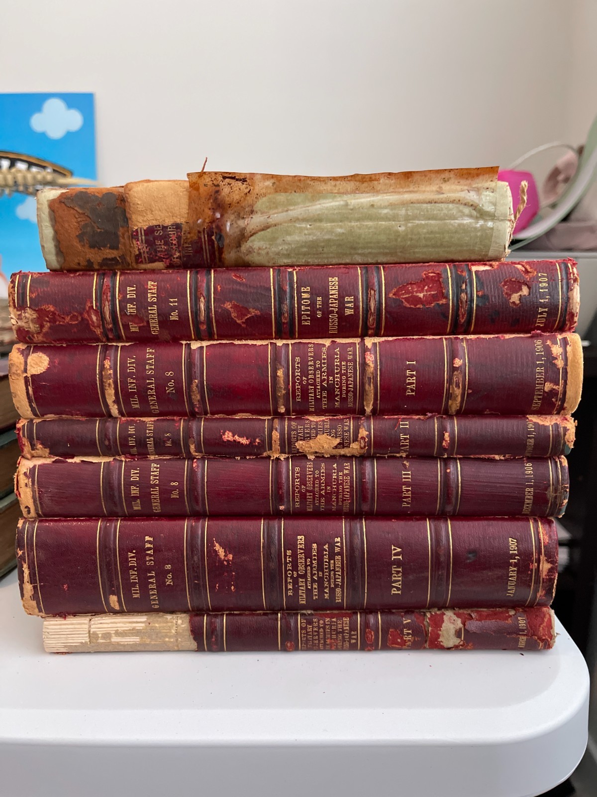 Russo-Japanese War Military Intelligence Set 7 Vols GPO SIGNED Autograph Russo-Japanese War Military Intelligence Set 7 Vols GPO SIGNED Autograph