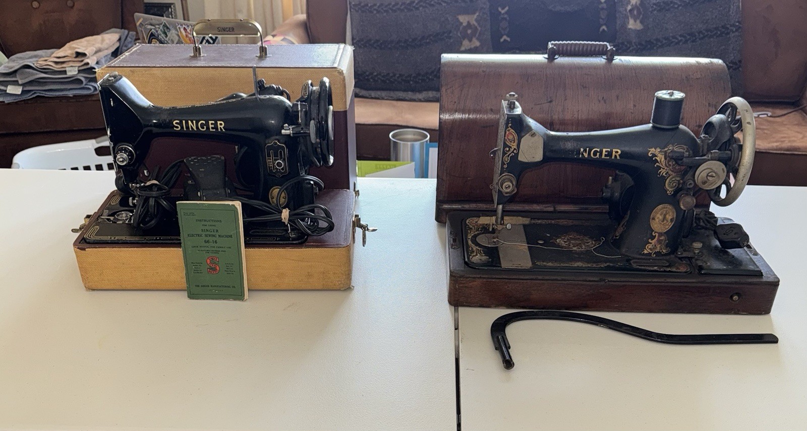 Singer Model 99K 1956 & Singer 128 1922 Singer Model 99K 1956 & Singer 128 1922