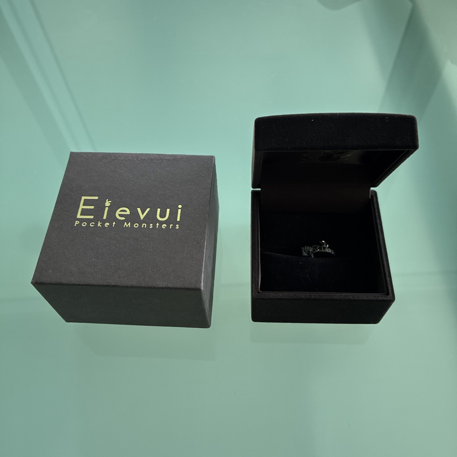 USED Pokemon Eievui Eevee Silver Ring US 6 5/8 size JPN 13 size Nintendo 2013 USED Pokemon Eievui Eevee Silver Ring US 6 5/8 size JPN 13 size Nintendo 2013
