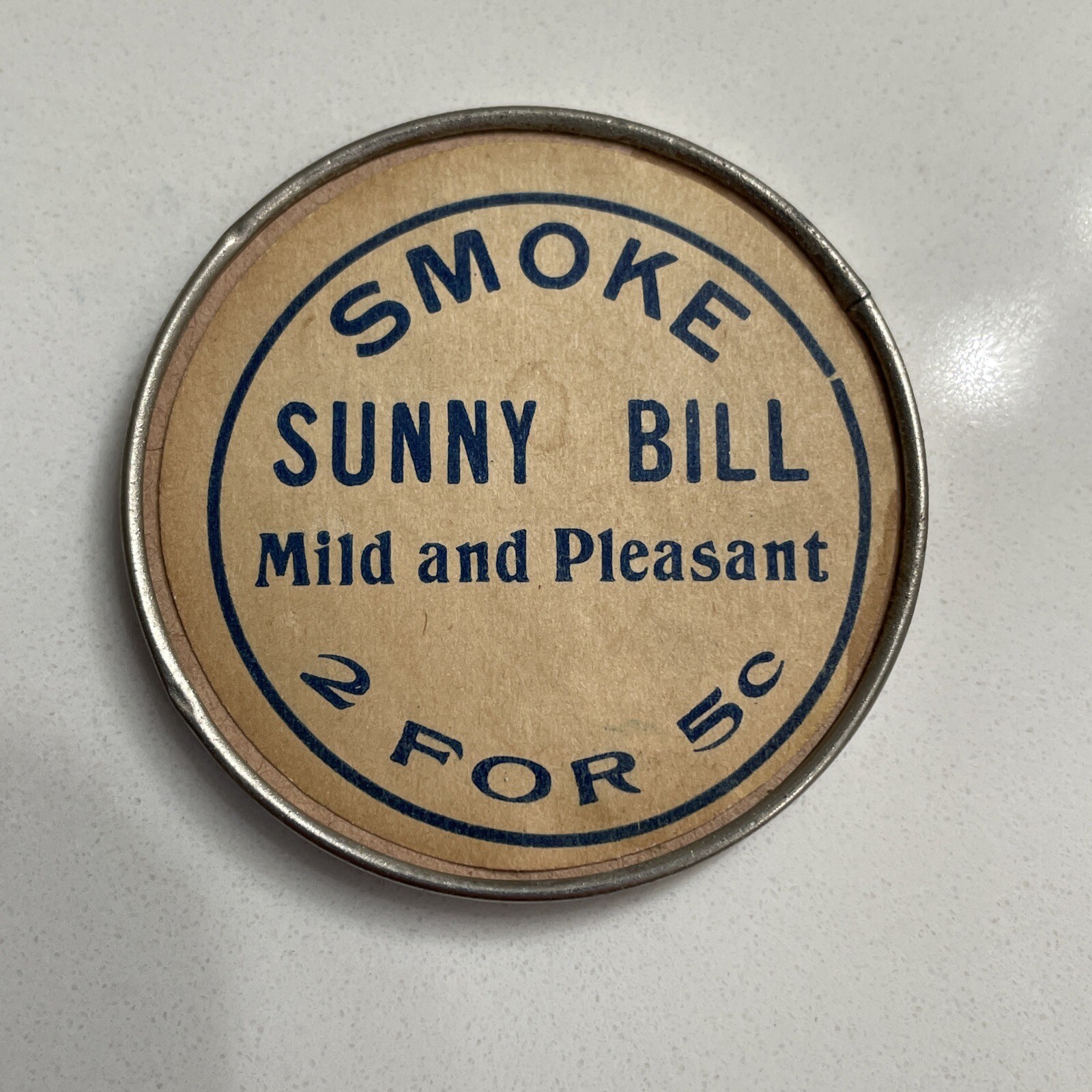 Circa 1910 Advertising Pocket Mirror Smoke Sunny Bill Cigars 2 for 5 Cents Circa 1910 Advertising Pocket Mirror Smoke Sunny Bill Cigars 2 for 5 Cents