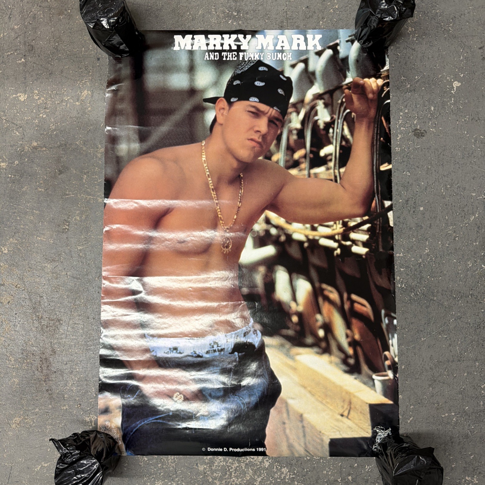 Vintage Poster Marky Mark Wahlberg 34x23 1991 Donnie D Productions