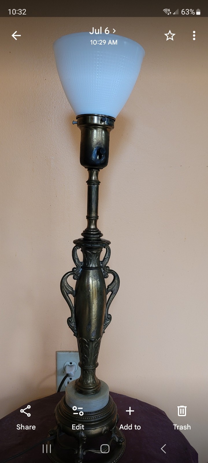 Rembrandt Vintage Brass And Marble Table Lamp Ornate Functional Rembrandt Vintage Brass And Marble Table Lamp Ornate Functional
