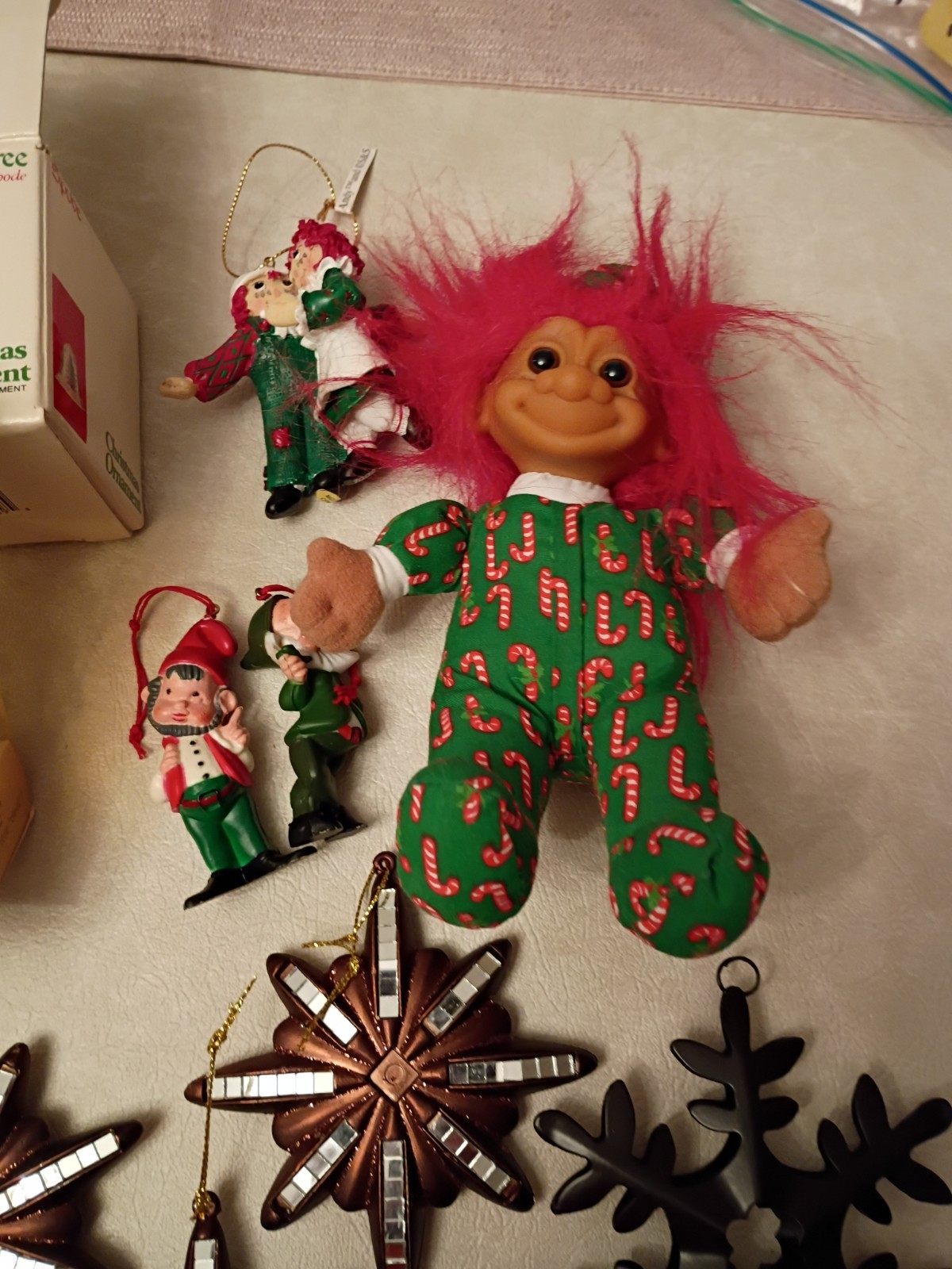 Lot Of 11 Vintage Xmas Ornaments Lot Of 11 Vintage Xmas Ornaments