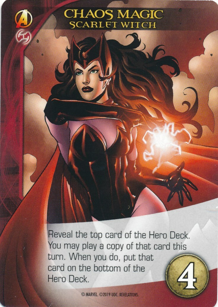 SCARLET WITCH Upper Deck Marvel Legendary REVELATIONS CHAOS MAGIC