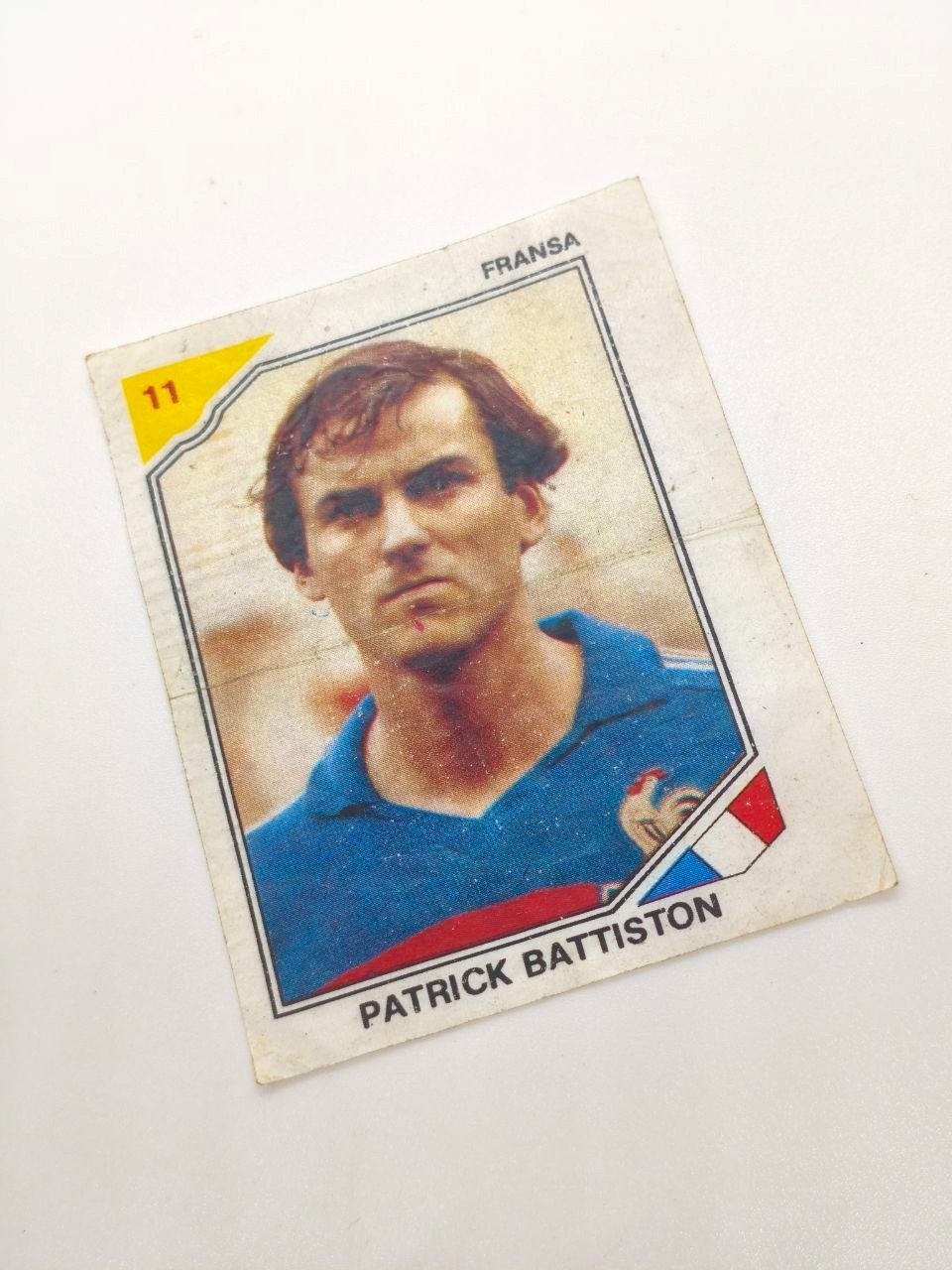 Chewing Gum Insert Patrick Battiston France Ulker Final 88 Football Sport Rare