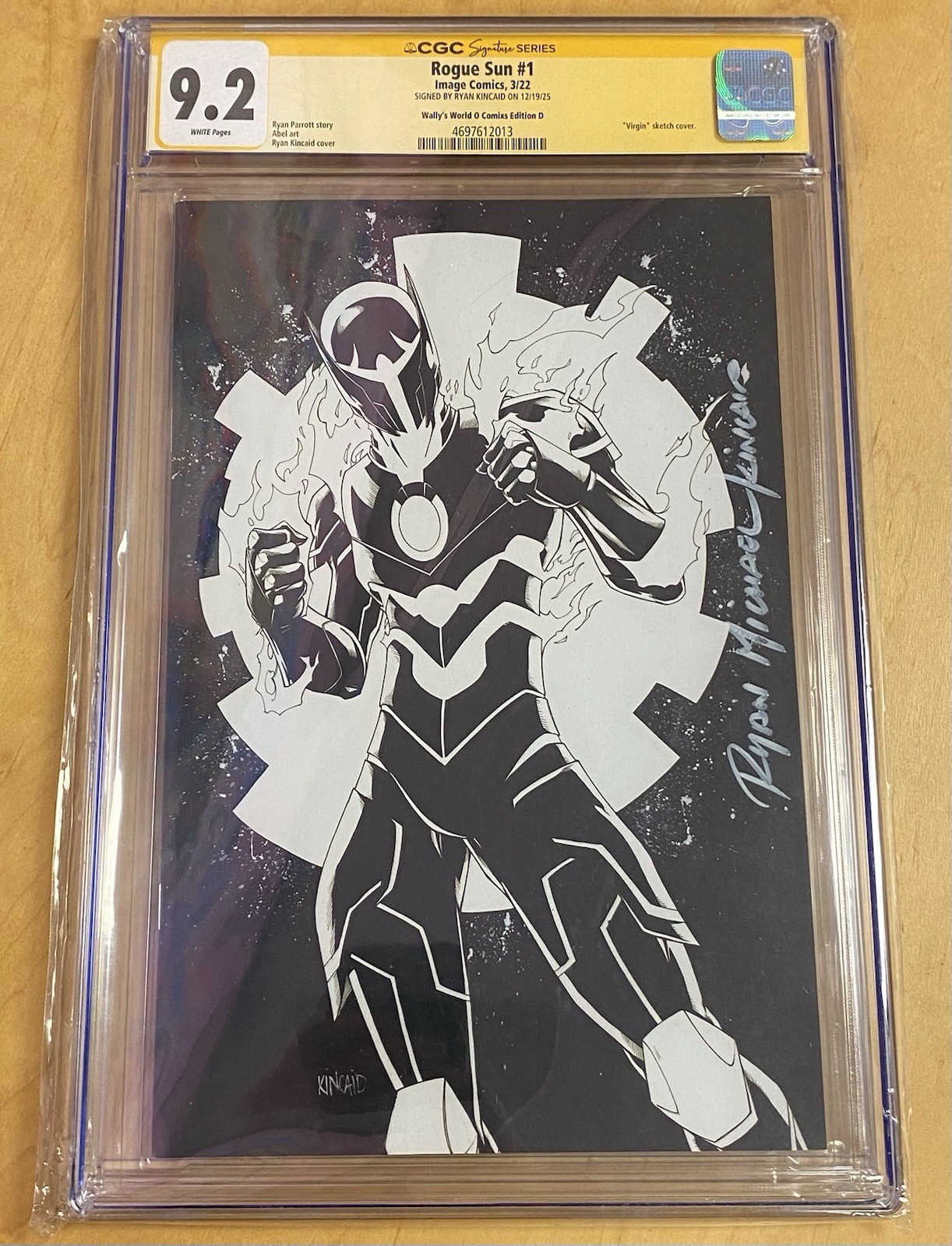 Rogue Sun #1, CGC 9.2, Signed Ryan Kincaid