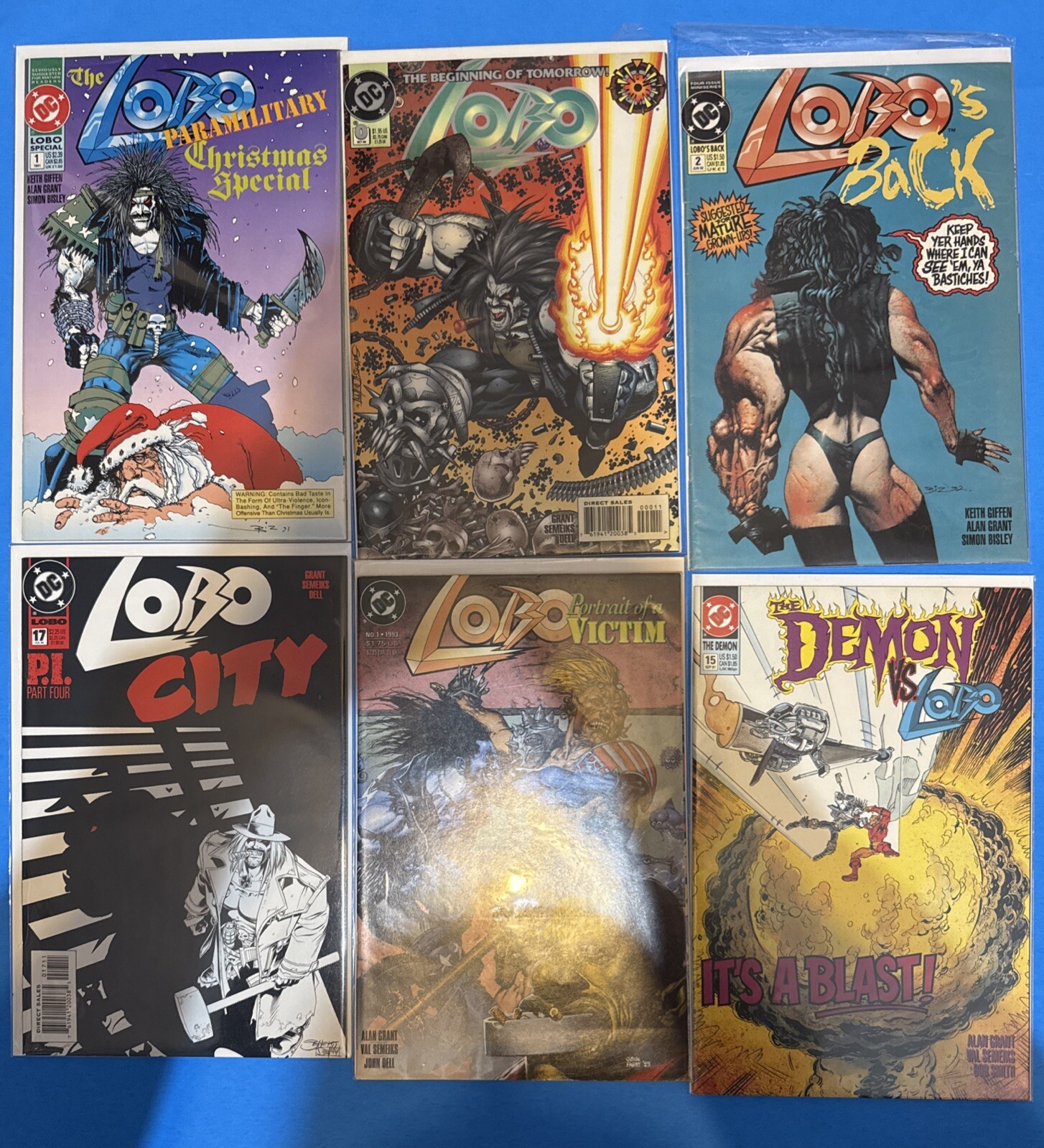 Lobo Mixed Comic Lot Of 6 Comics