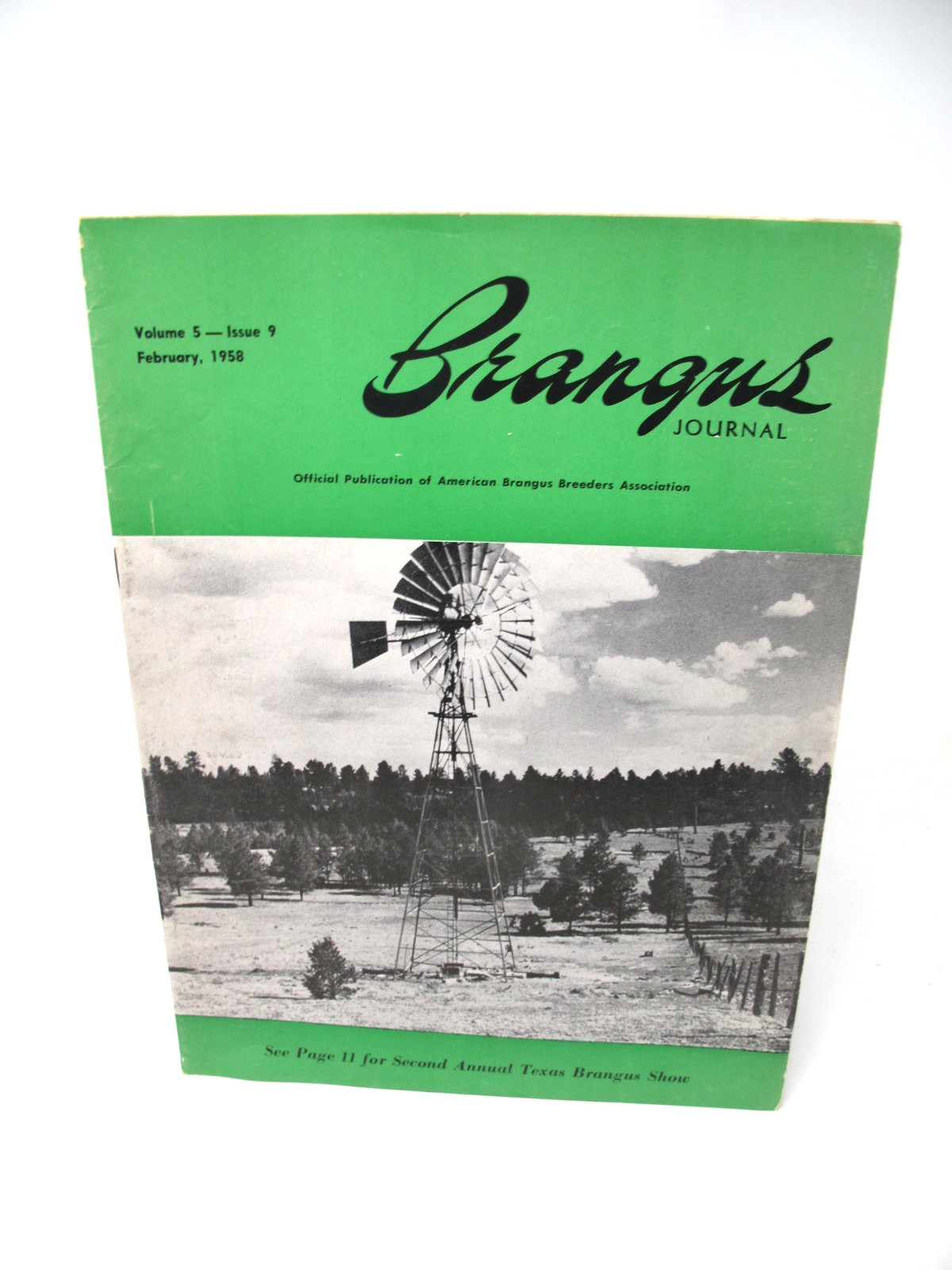 1958 Brangus Journal Magazine American Breeders Corralitos Beef Texas Sale