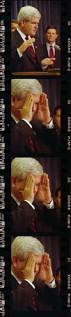Photo:Newt Gingrich 1997 GOP Tax Package News Conference House Speaker