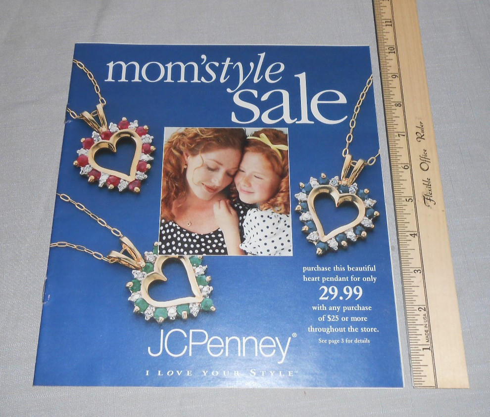 Vtg 1998 JC PENNEY Store Circular Print Ad Mothers Day Fashion Jewelry Shoes