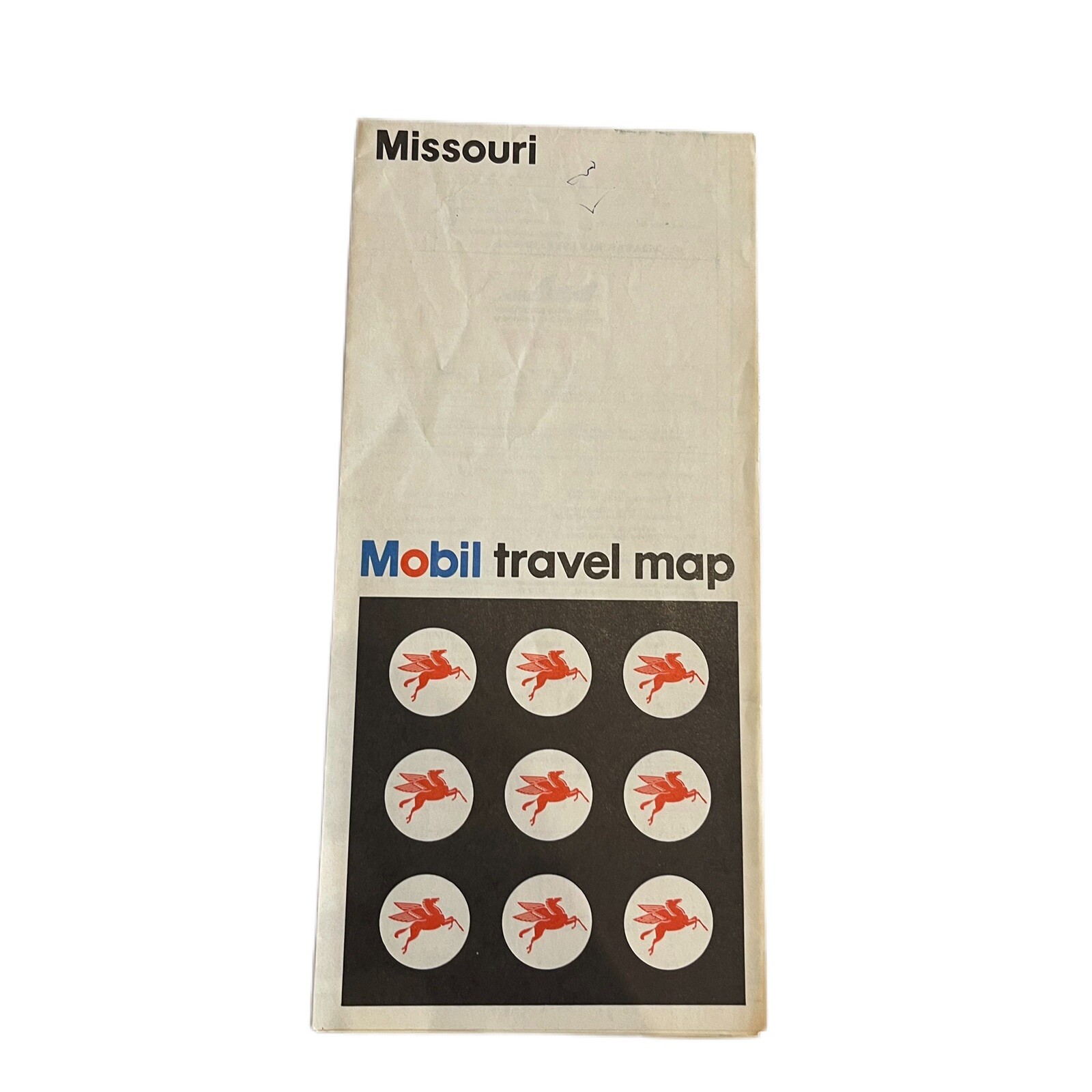 Missouri MO - Mobil Travel Map - Rand McNally & Co Vintage 1972