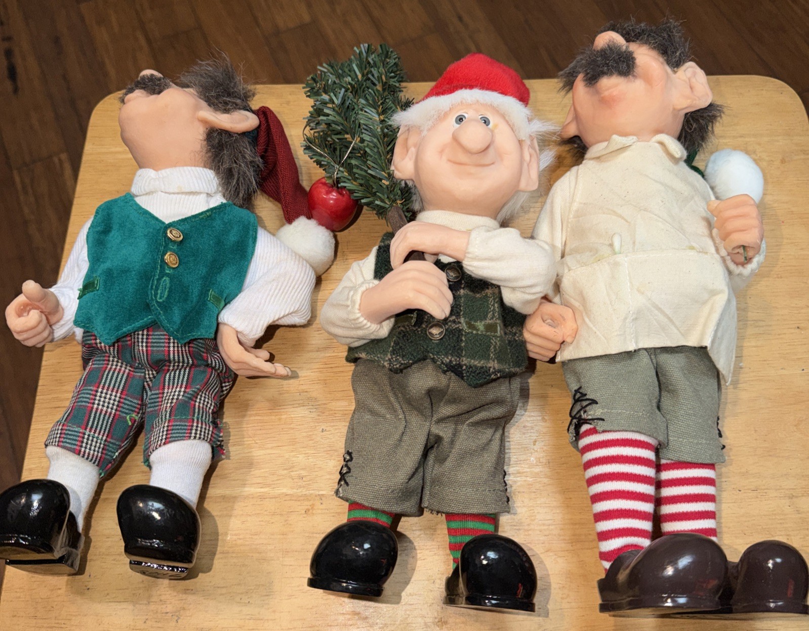 3 Vintage Whitehurst The Company Zim\'s The Elves Themselves Figurines. Lot #2 3 Vintage Whitehurst The Company Zim\'s The Elves Themselves Figurines. Lot #2