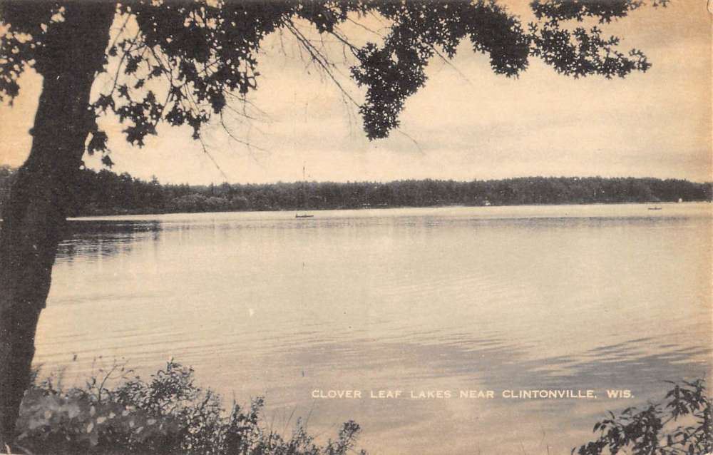 Clintonville Wisconsin Clover Leaf Lake Waterfront Antique Postcard K70885 Clintonville Wisconsin Clover Leaf Lake Waterfront Antique Postcard K70885
