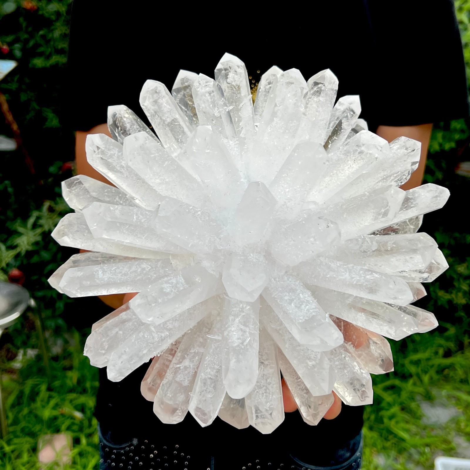 9.2LB New Find white Phantom Crystal Quartz Cluster Mineral Specimen Healing