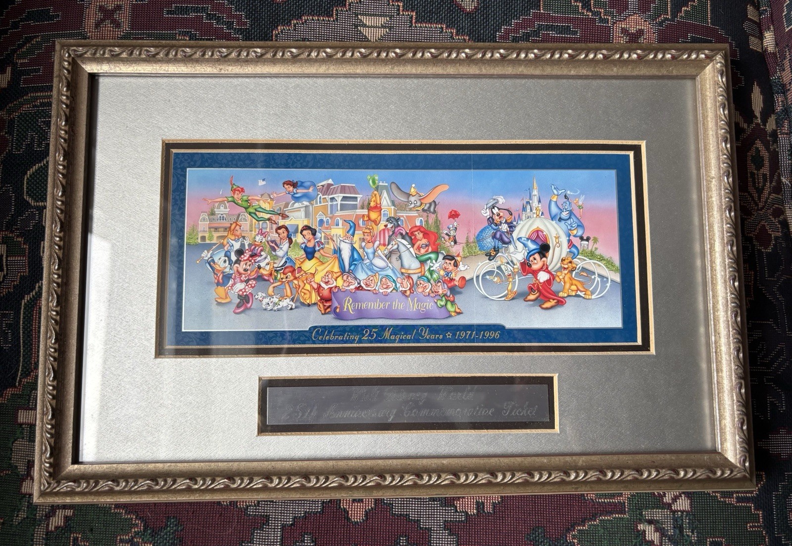 Disney Remember the Magic 25th Anniversary Commemorative Ticket (Framed) Disney Remember the Magic 25th Anniversary Commemorative Ticket (Framed)