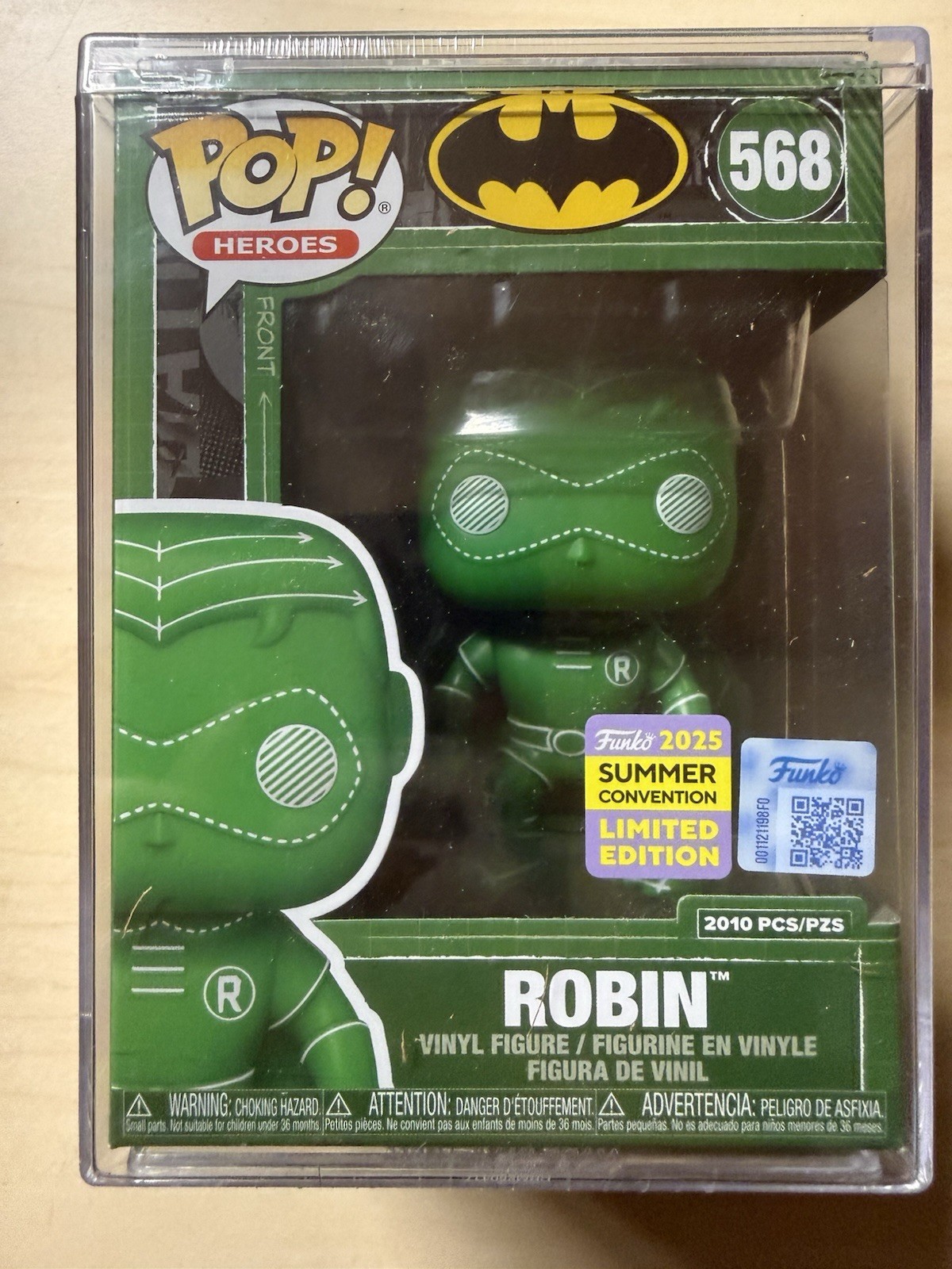 Funko Pop Robin (Green Blueprint Deco) (LE 2010) 2025 SDCC #568 With Protector Funko Pop Robin (Green Blueprint Deco) (LE 2010) 2025 SDCC #568 With Protector
