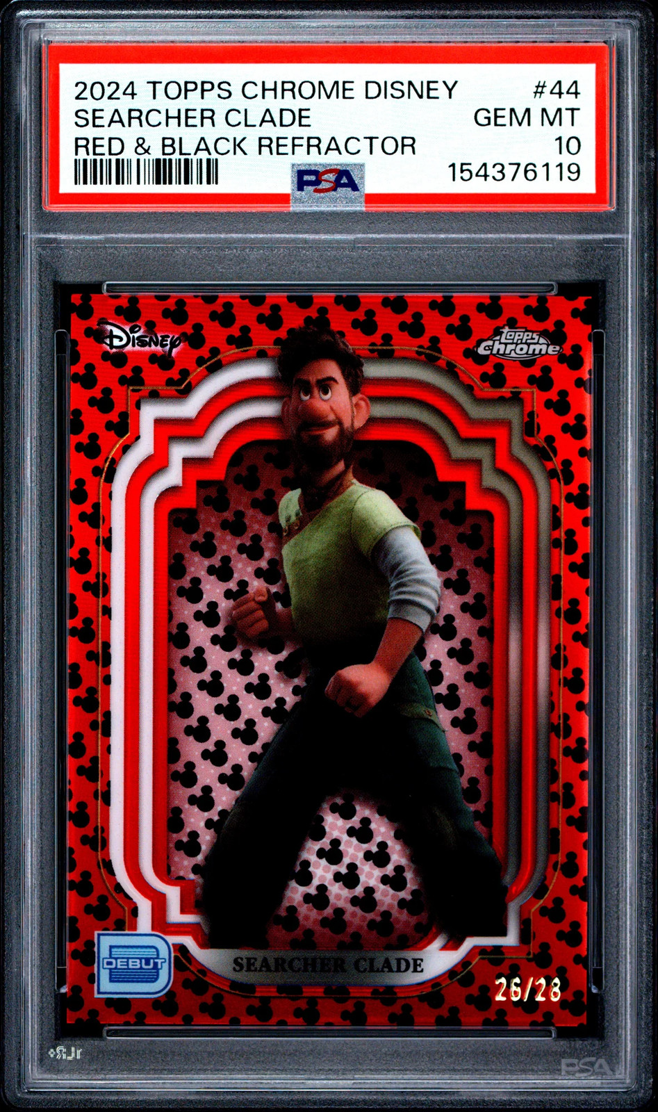 2024 Topps Chrome Disney Searcher Clade /28 #44 PSA 10 2024 Topps Chrome Disney Searcher Clade /28 #44 PSA 10