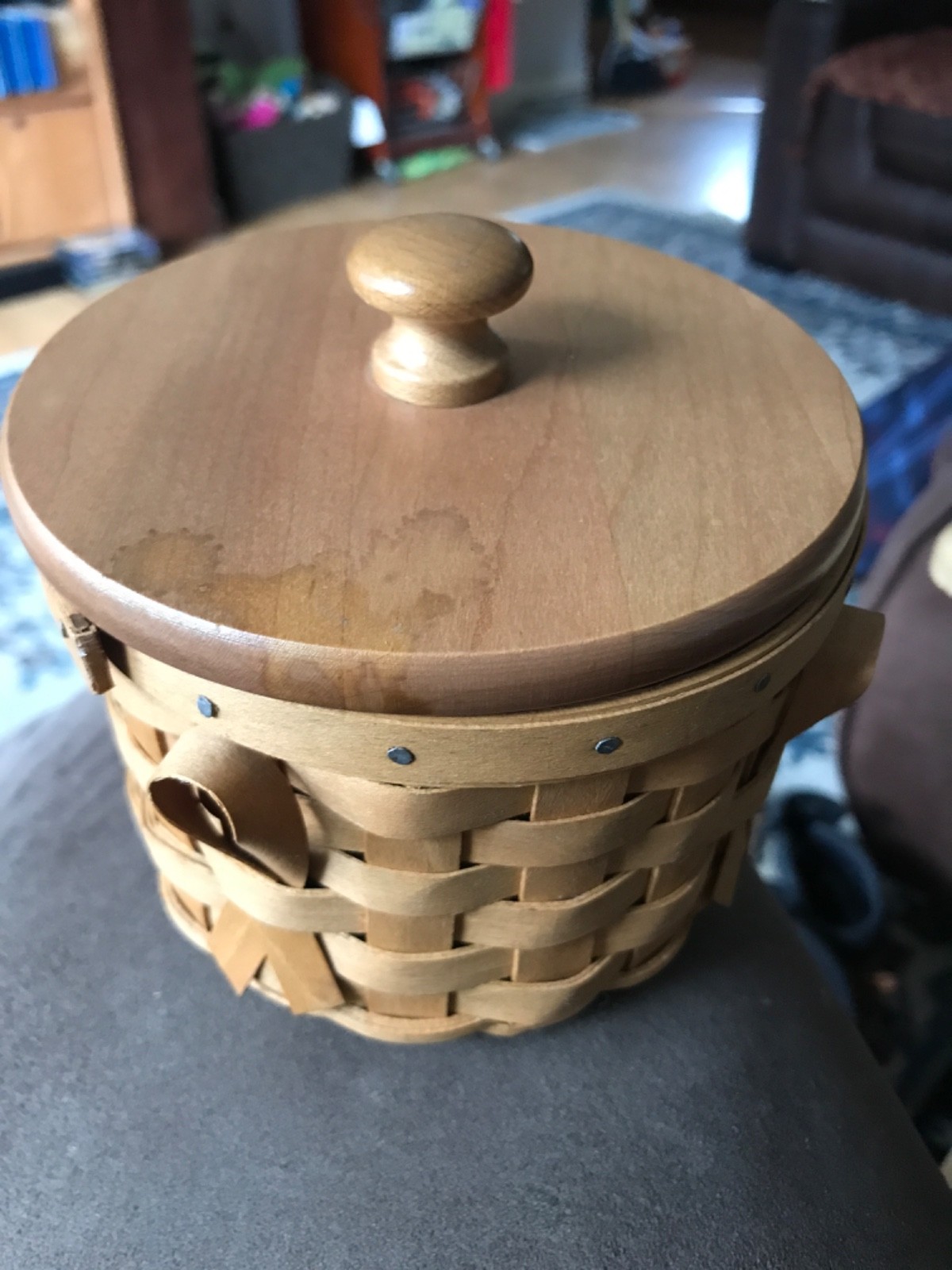Longaberger 2006 Basket With Lid Horizon Of Hope For American Cancer Society Longaberger 2006 Basket With Lid Horizon Of Hope For American Cancer Society