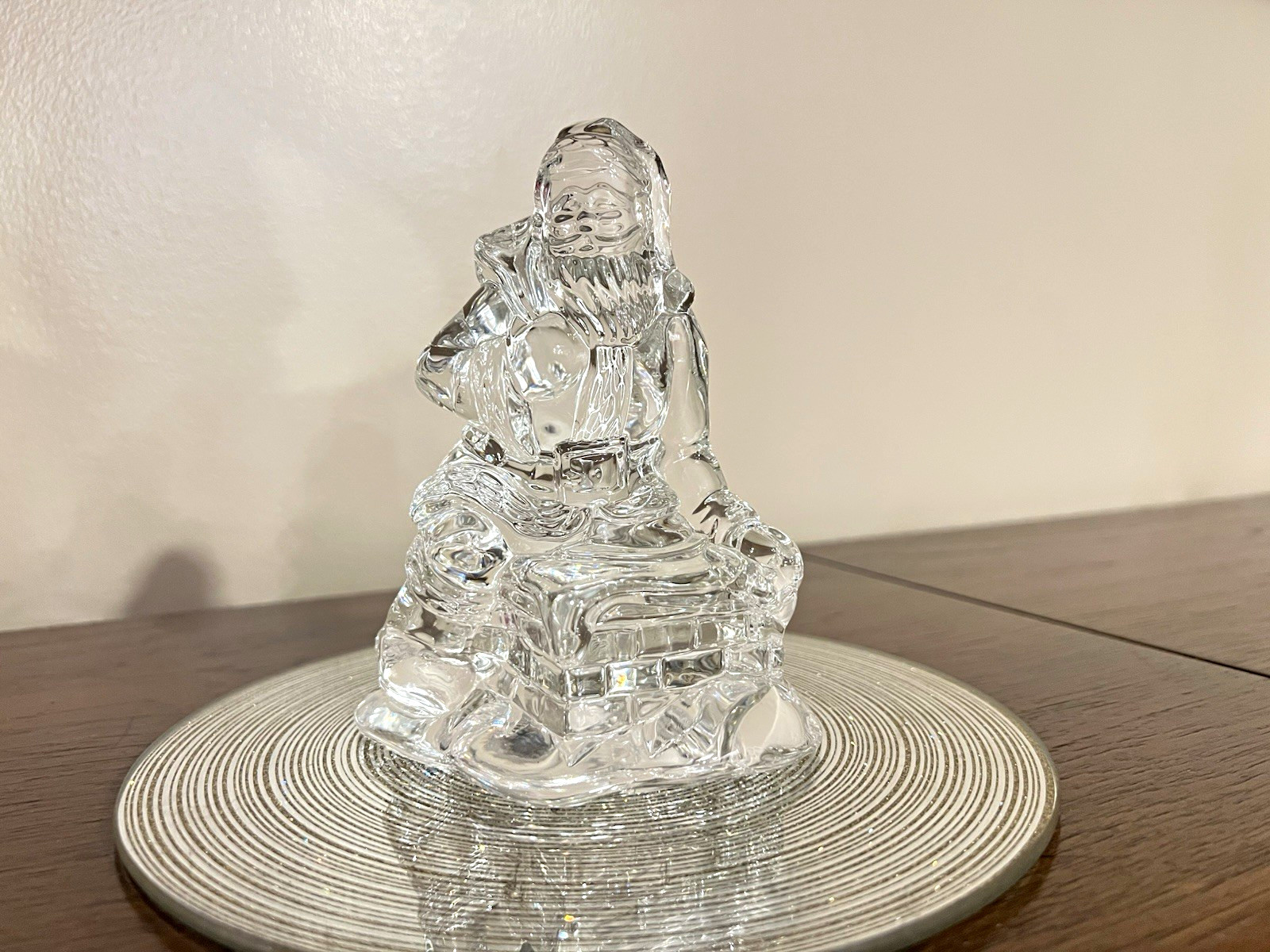 Vintage 1996 Waterford Crystal Santa’s Arrival Figurine 3rd Edition 5.5”