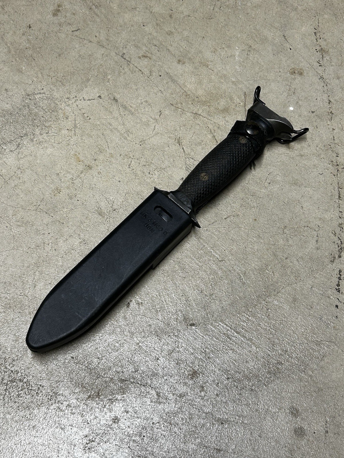 Vintage US Army Imperial M-7S Survival Knife w/ Navy Mk3 Mod 0 Sheath