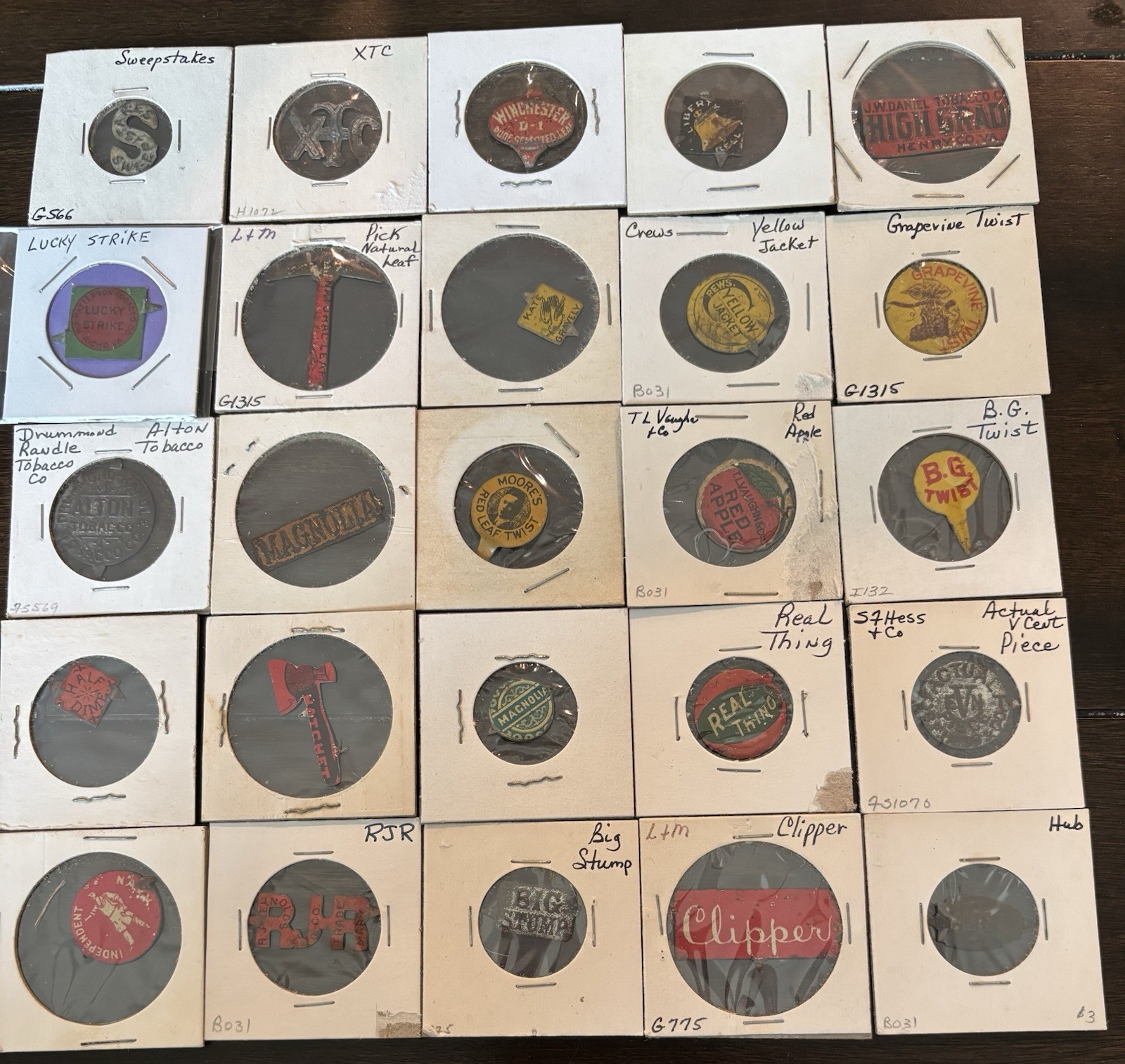 44 Vintage Early 1900's Tobacco Tags several RARE Ones 44 Vintage Early 1900's Tobacco Tags several RARE Ones