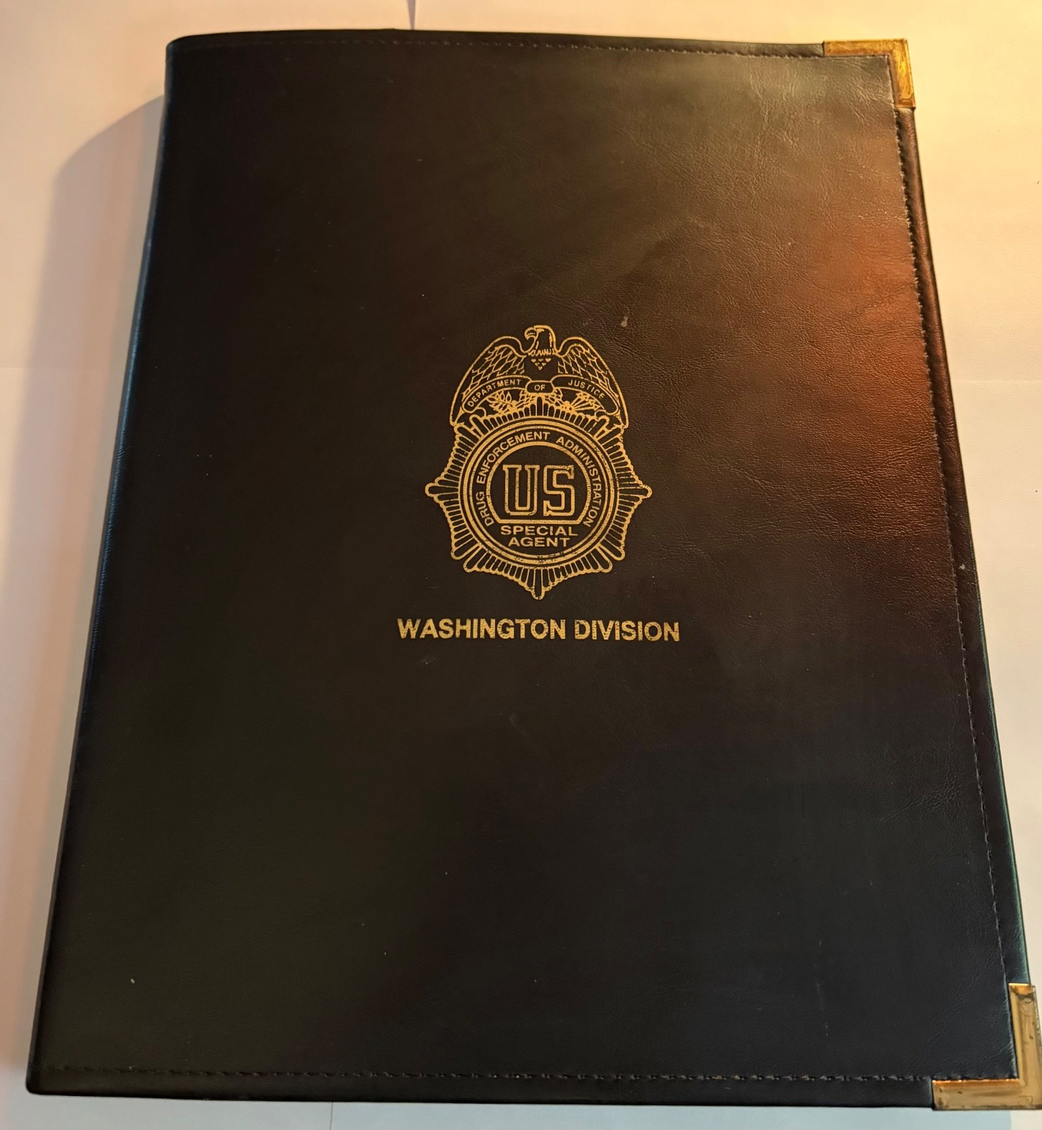 Vintage DEA Special Agent - Washington DC Division: Black Pad-Folio Vintage DEA Special Agent - Washington DC Division: Black Pad-Folio