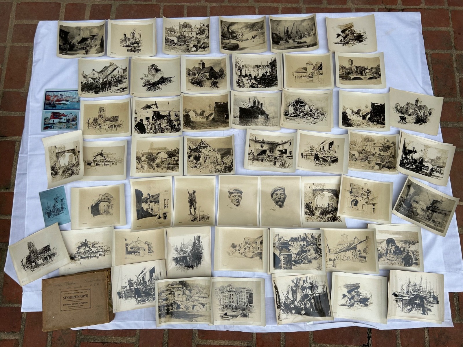 Personal War Photograph Lot of 35 Photos from War Artist William James Aylward Personal War Photograph Lot of 35 Photos from War Artist William James Aylward
