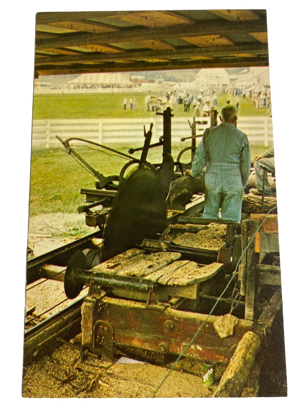 Bob Evans Farm Festival Sawmill Exhibit ~ Rio Grande Ohio OH ~ Vintage Postcard