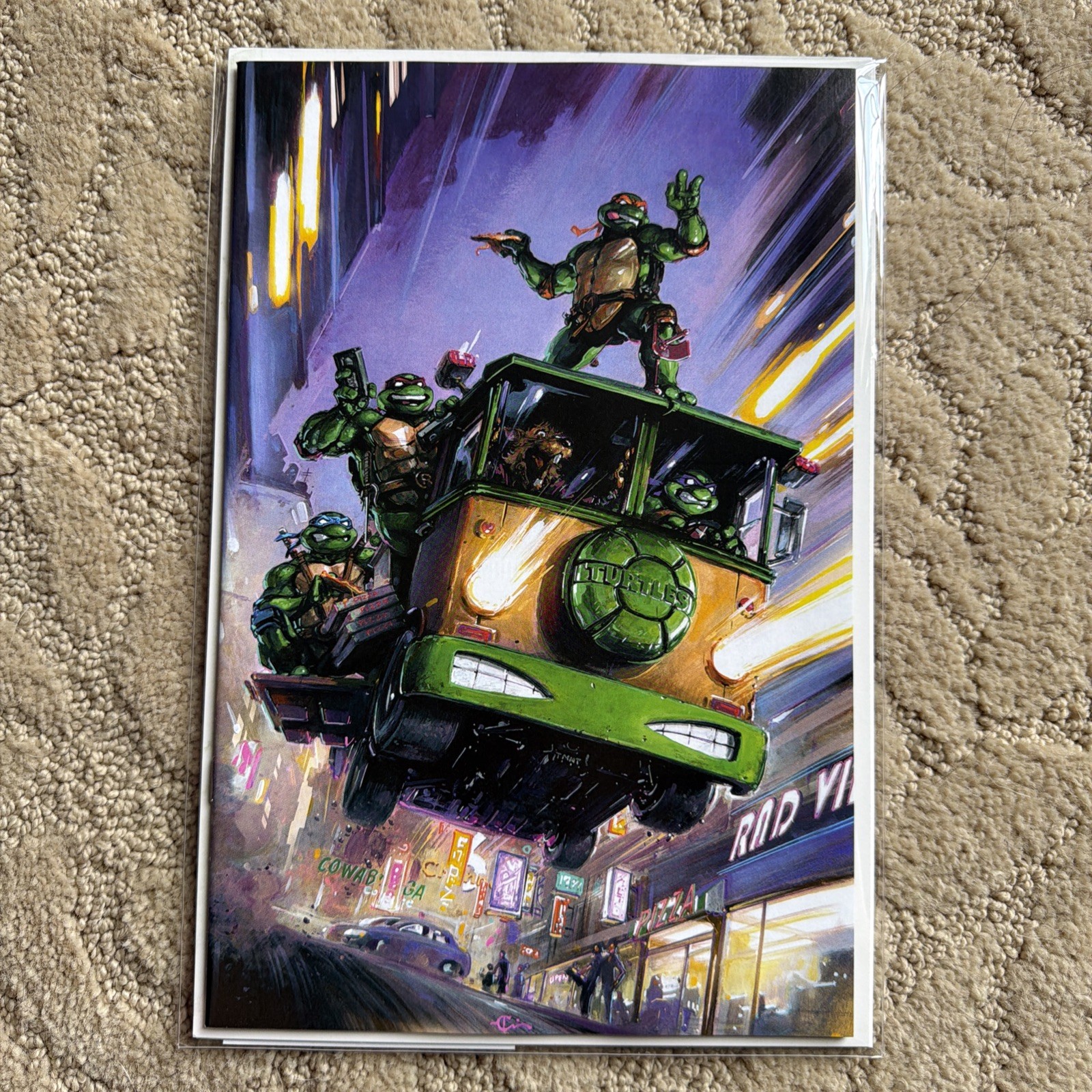 TMNT Saturday Morning Adventures 11 Clayton Crain Survivor Full Art SDCC 62/120