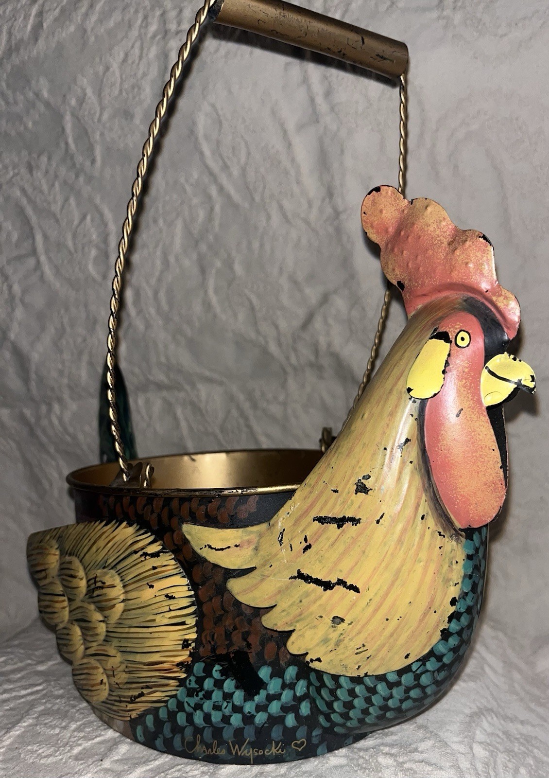 Beautiful Charles Wysocki Bountiful Baskets Bradford Exchange Rooster Beautiful Charles Wysocki Bountiful Baskets Bradford Exchange Rooster