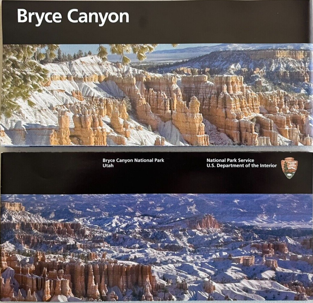 Newest BRYCE CANYON NP    NATIONAL PARK SERVICE UNIGRID BROCHURE/MAP    GPO 2025