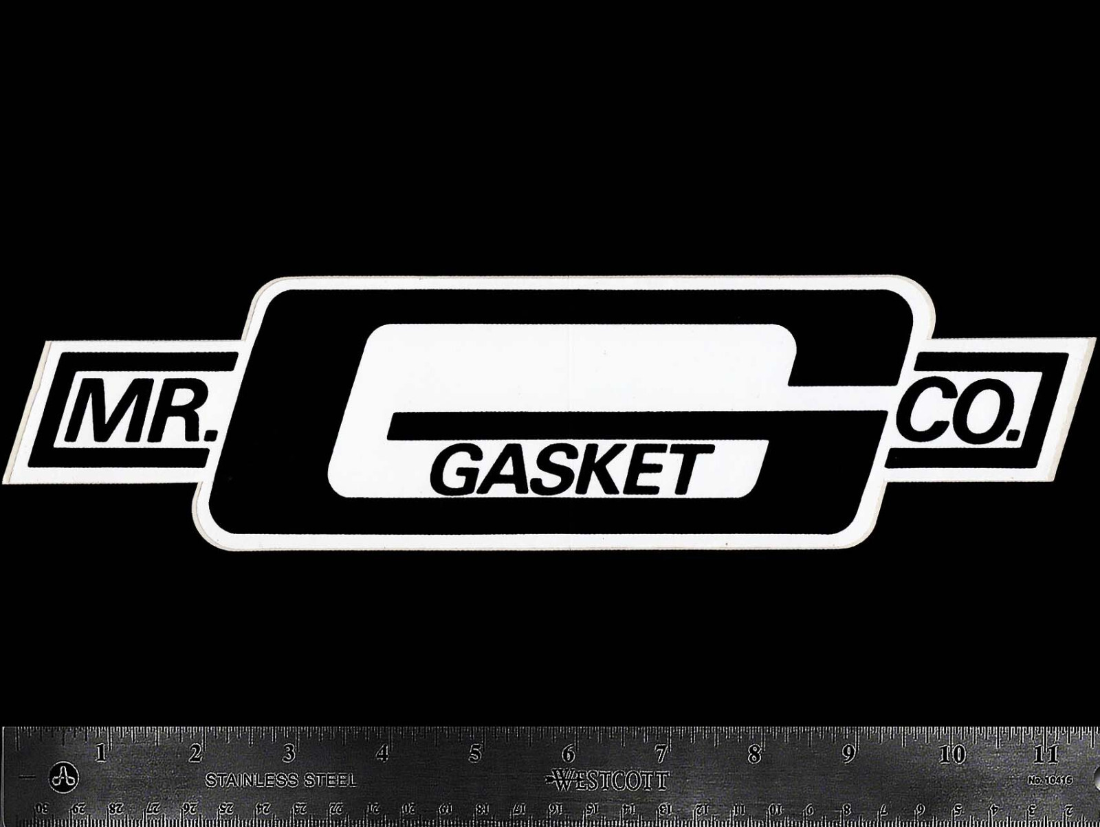 MR. GASKET CO. - Original Vintage 1970\'s 80’s Racing Decal/Sticker - 11.50 inch MR. GASKET CO. - Original Vintage 1970\'s 80’s Racing Decal/Sticker - 11.50 inch