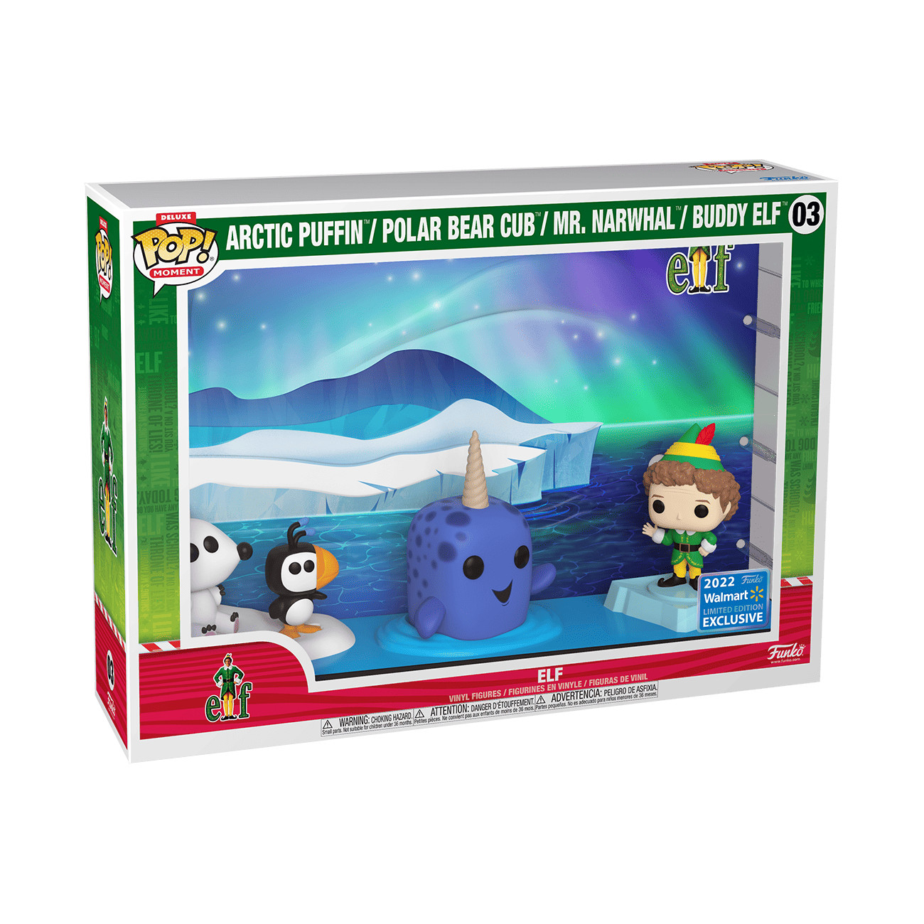 Funko Pop Moments Deluxe with Case: Elf - Arctic Puffin / Polar Bear Cub / Mr. Funko Pop Moments Deluxe with Case: Elf - Arctic Puffin / Polar Bear Cub / Mr.
