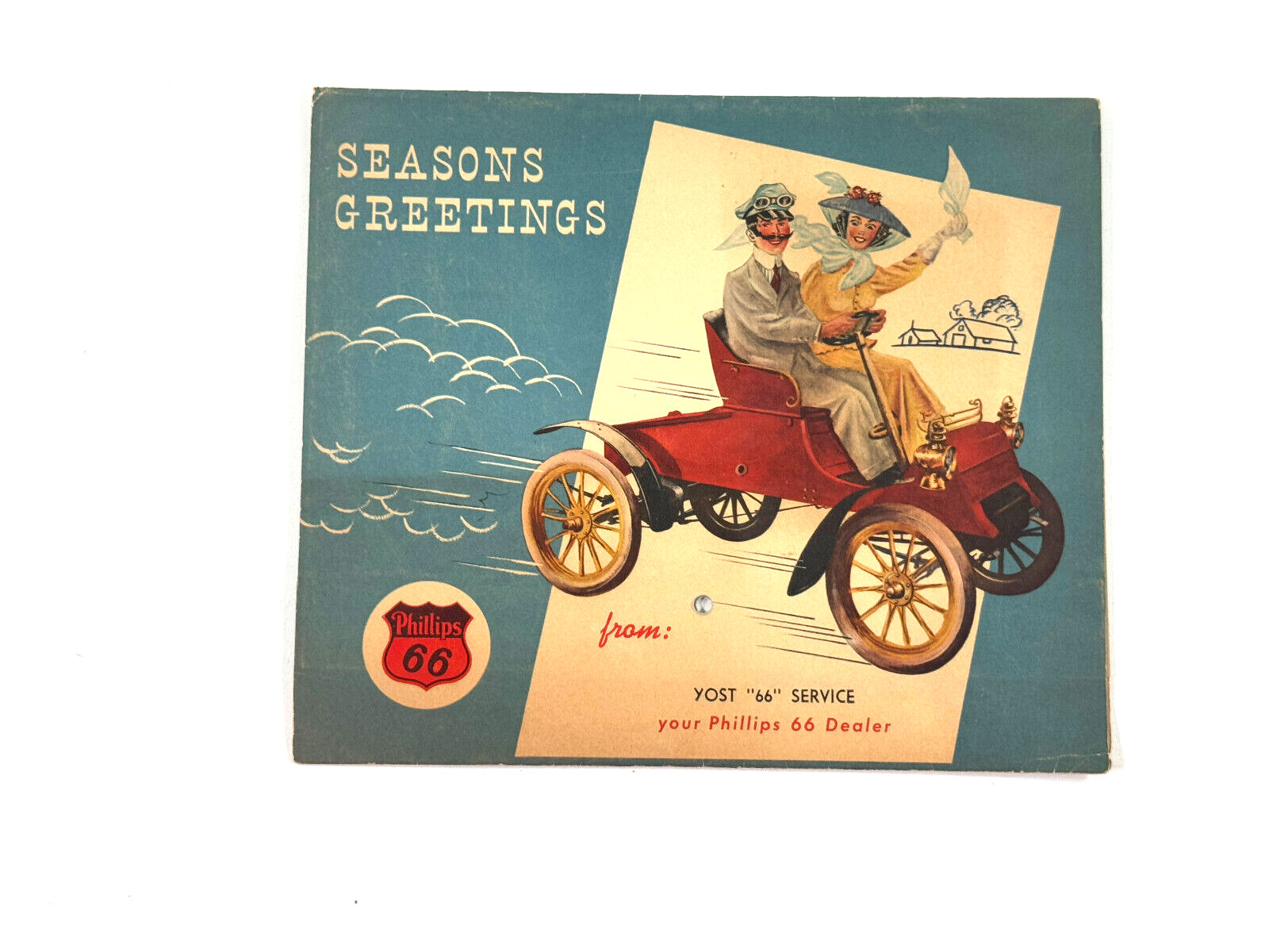 vtg 1957 Philips 66 Automobile Advertising Calendar 