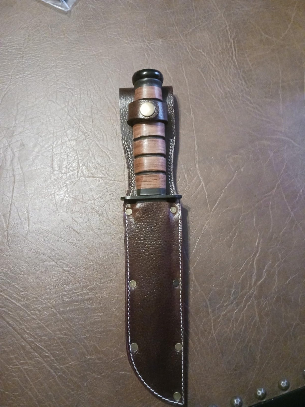 World War Two Vietnam Style Leather Sheath for US Navy Mark 2 MK 2 or KA-BAR ...