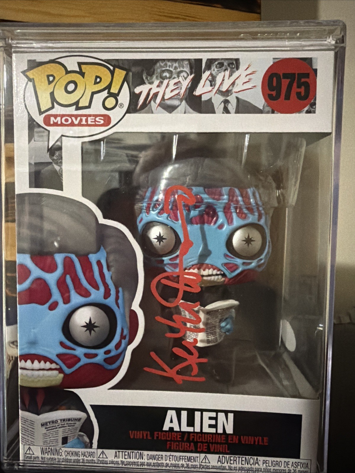 Keith David Signed Alien Funko Pop Vinyl Figure 975 They Live Autographed