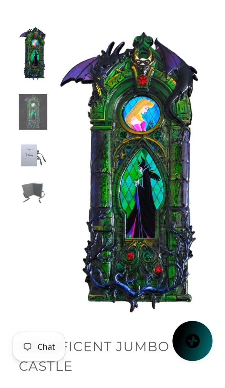 Artland Maleficent Jumbo Castle Pin Confirmed Sold Out LE 100 SHIPPED Artland Maleficent Jumbo Castle Pin Confirmed Sold Out LE 100 SHIPPED
