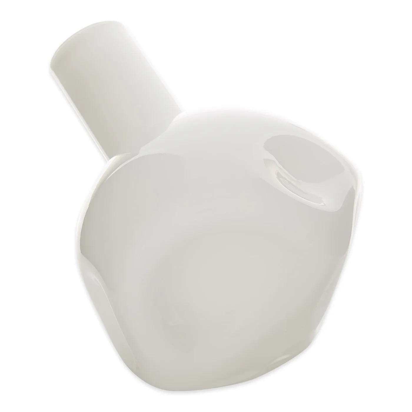 Beautiful White Abstract Vase Made Of Glass Stunning Home Decorative Collectible